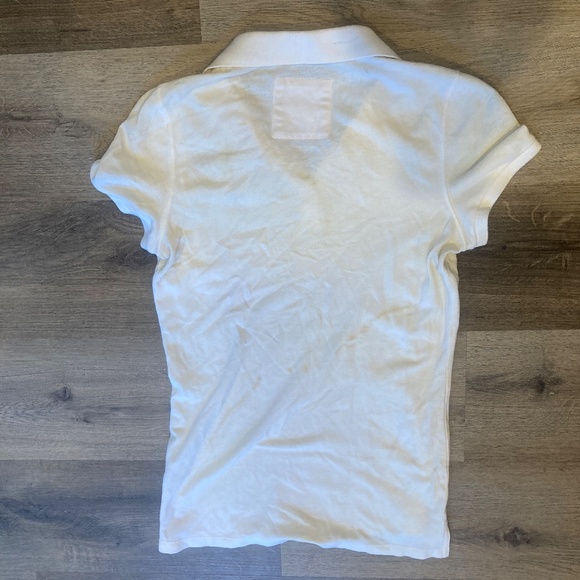 Hollister Co White Polo Shirt Size M - Picture 2 of 4